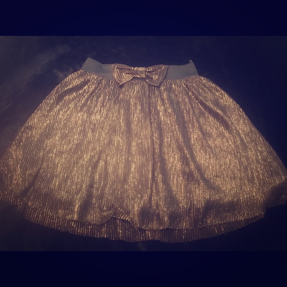 Black and gold skirt